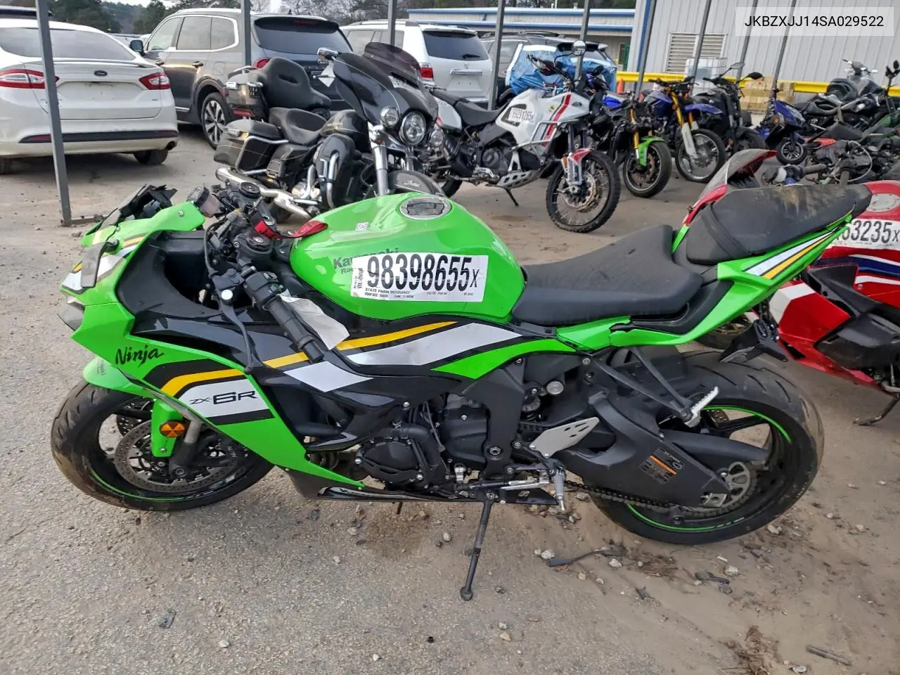 2025 Kawasaki Zx636 K VIN: JKBZXJJ14SA029522 Lot: 98398655