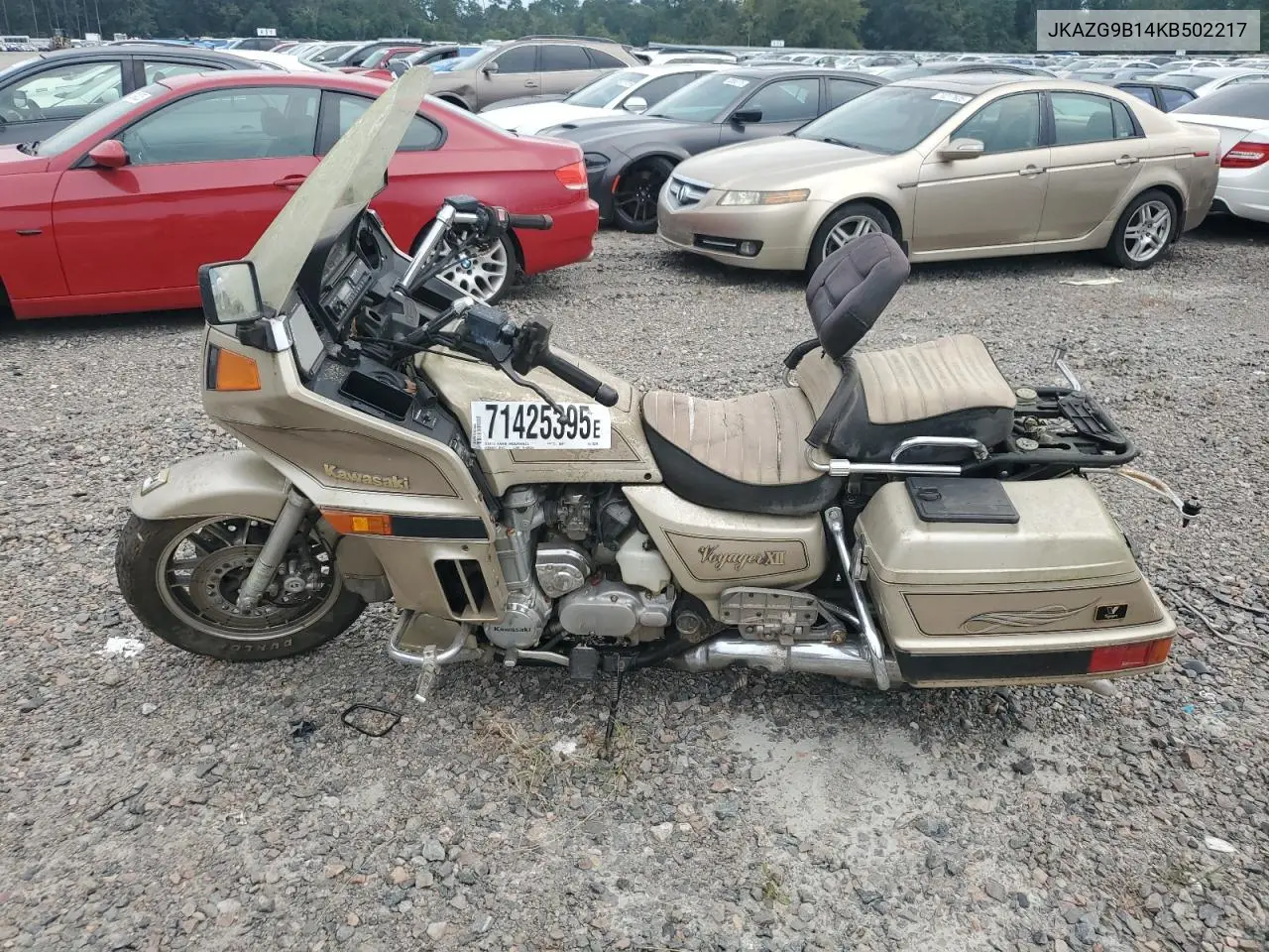 1989 Kawasaki Zg1200 VIN: JKAZG9B14KB502217 Lot: 71425395