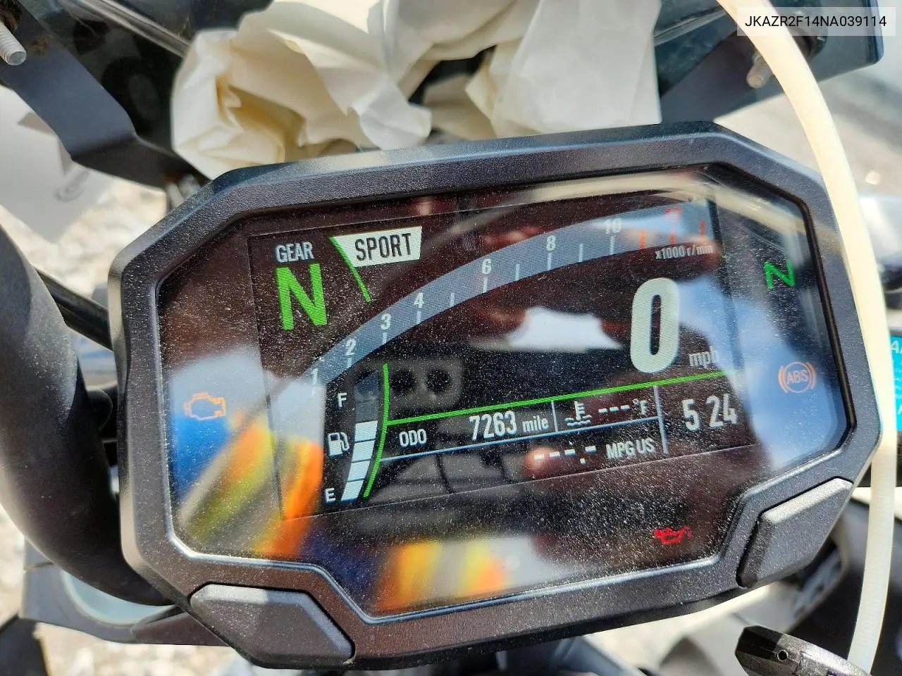 2022 Kawasaki Zr900 VIN: JKAZR2F14NA039114 Lot: 59350716