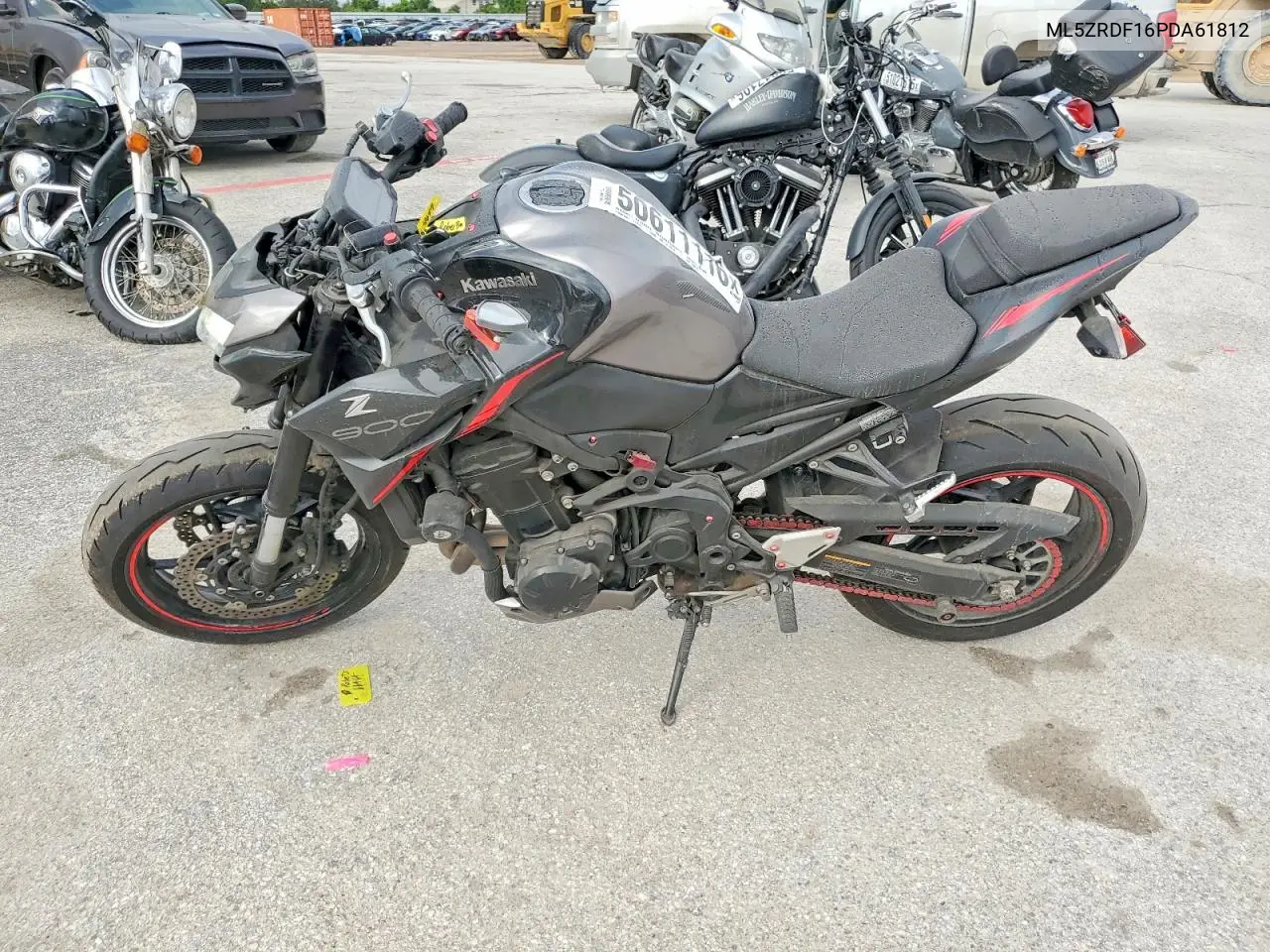 2023 Kawasaki Zr900 F VIN: ML5ZRDF16PDA61812 Lot: 50611116