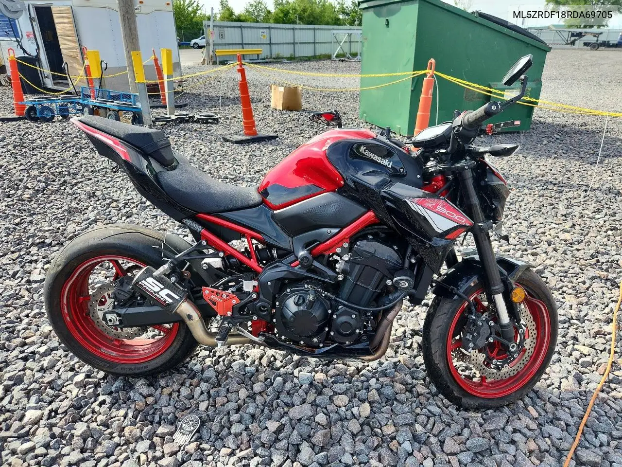 2024 Kawasaki Zr900 F VIN: ML5ZRDF18RDA69705 Lot: 55411866