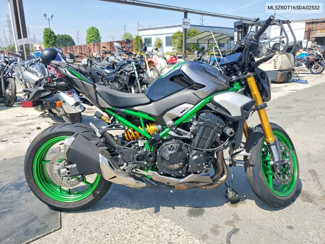 2025 Kawasaki Zr900 T VIN: ML5ZRDT16SDA02532 Lot: 47381436
