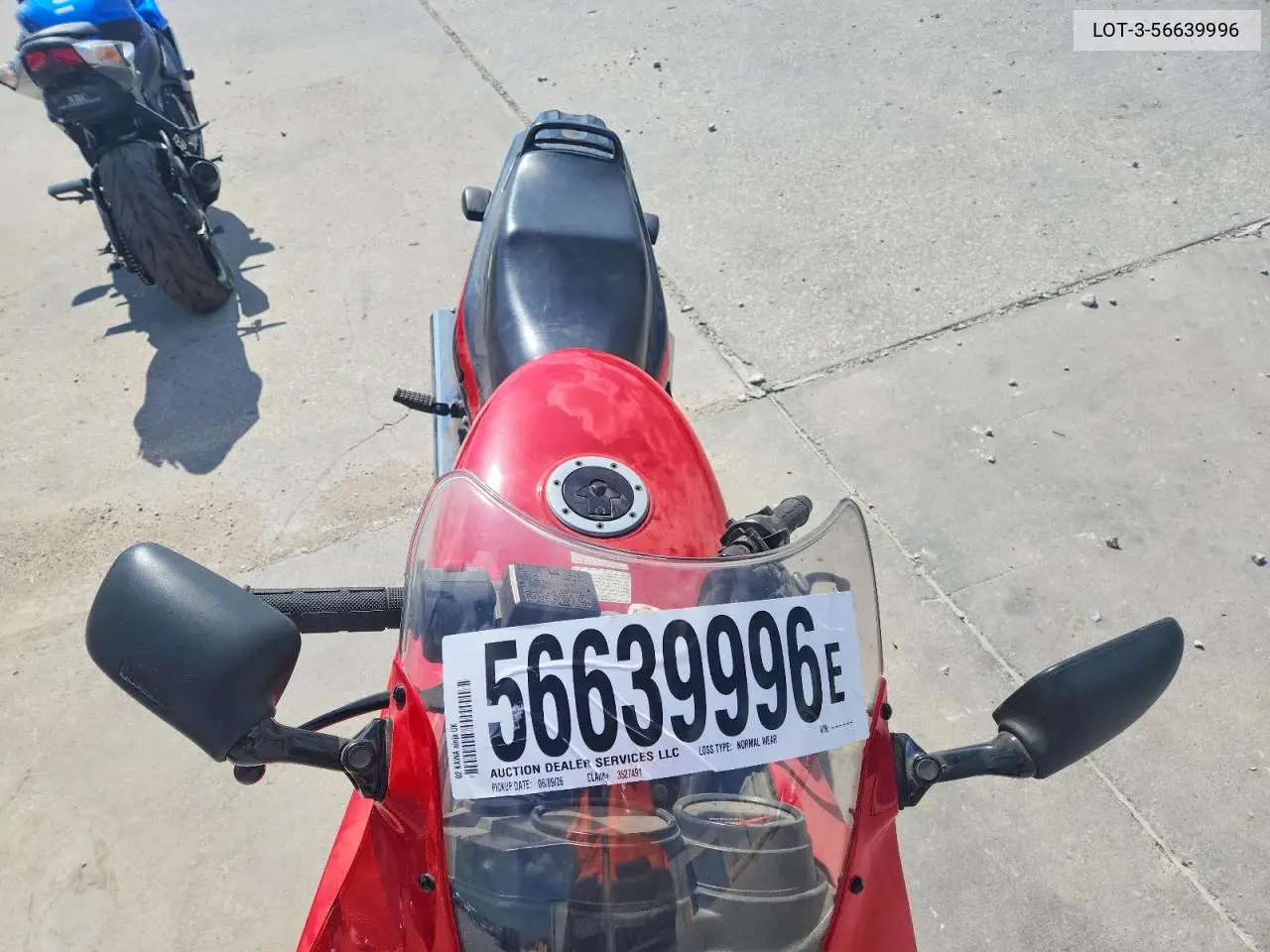 2002 Kawasaki Ninja VIN: JKAEXVD182A071567 Lot: 56639996