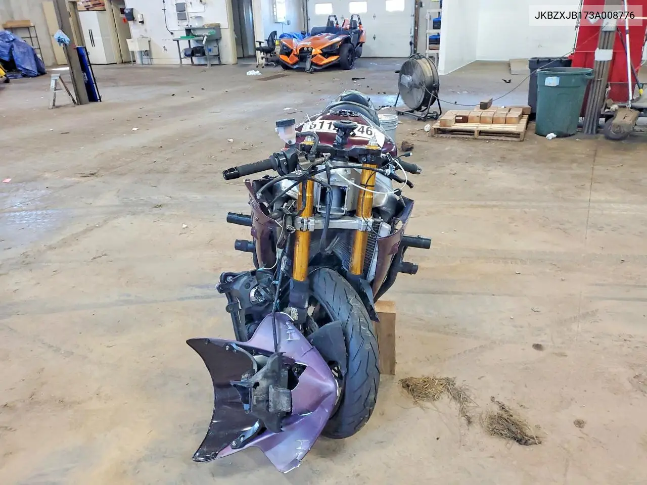 2003 Kawasaki Zx636 B1 VIN: JKBZXJB173A008776 Lot: 61123746