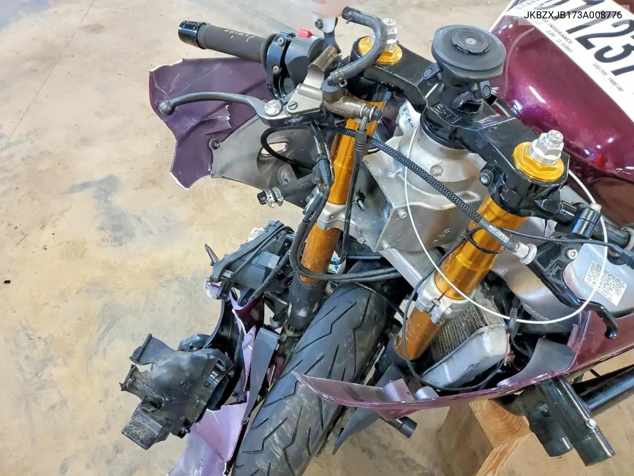 2003 Kawasaki Zx636 B1 VIN: JKBZXJB173A008776 Lot: 61123746