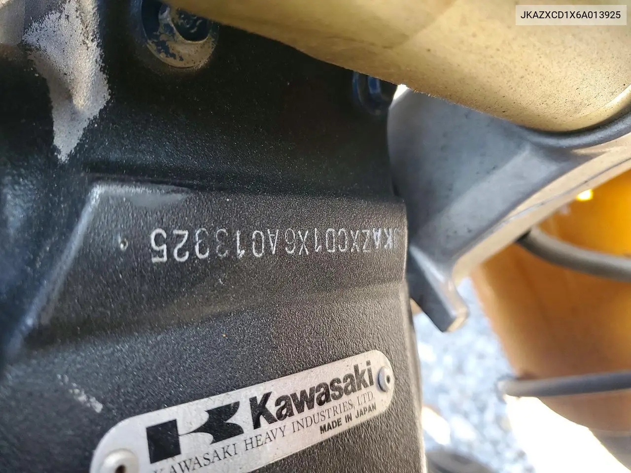 2006 Kawasaki Zx1000 D6F VIN: JKAZXCD1X6A013925 Lot: 58447136