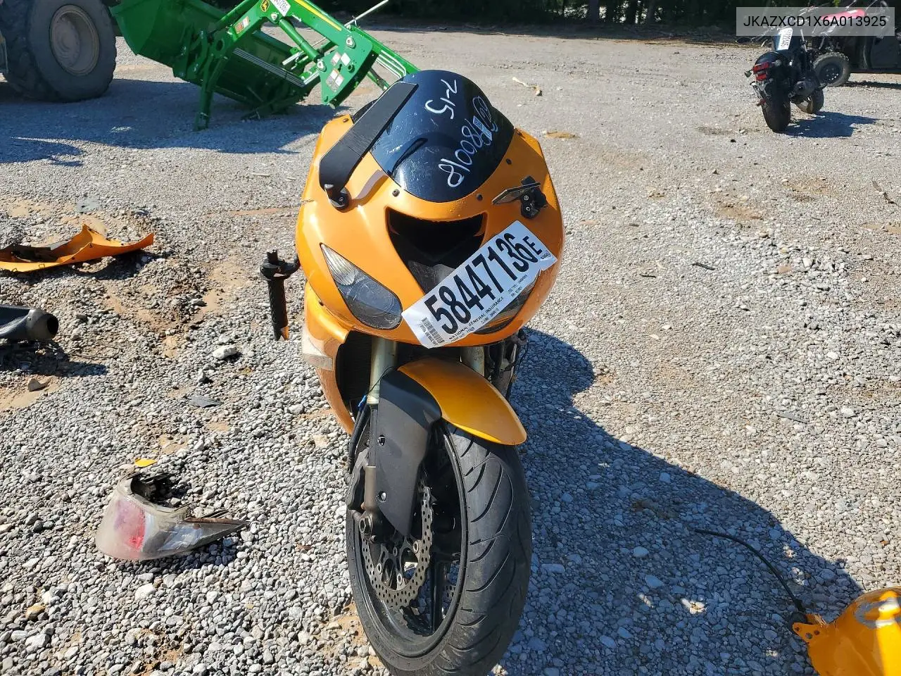 2006 Kawasaki Zx1000 D6F VIN: JKAZXCD1X6A013925 Lot: 58447136
