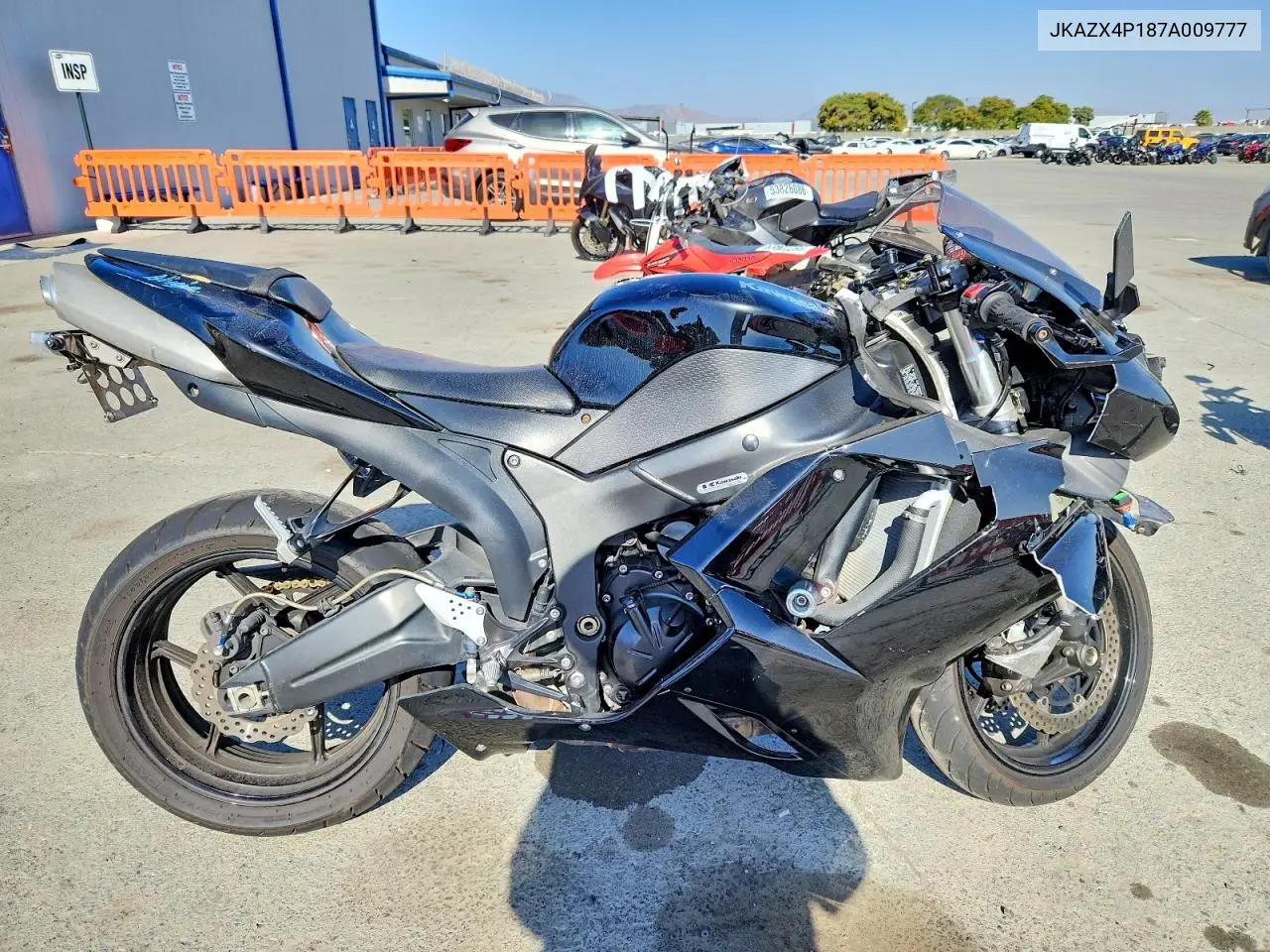 2007 Kawasaki Zx600 P VIN: JKAZX4P187A009777 Lot: 54518936