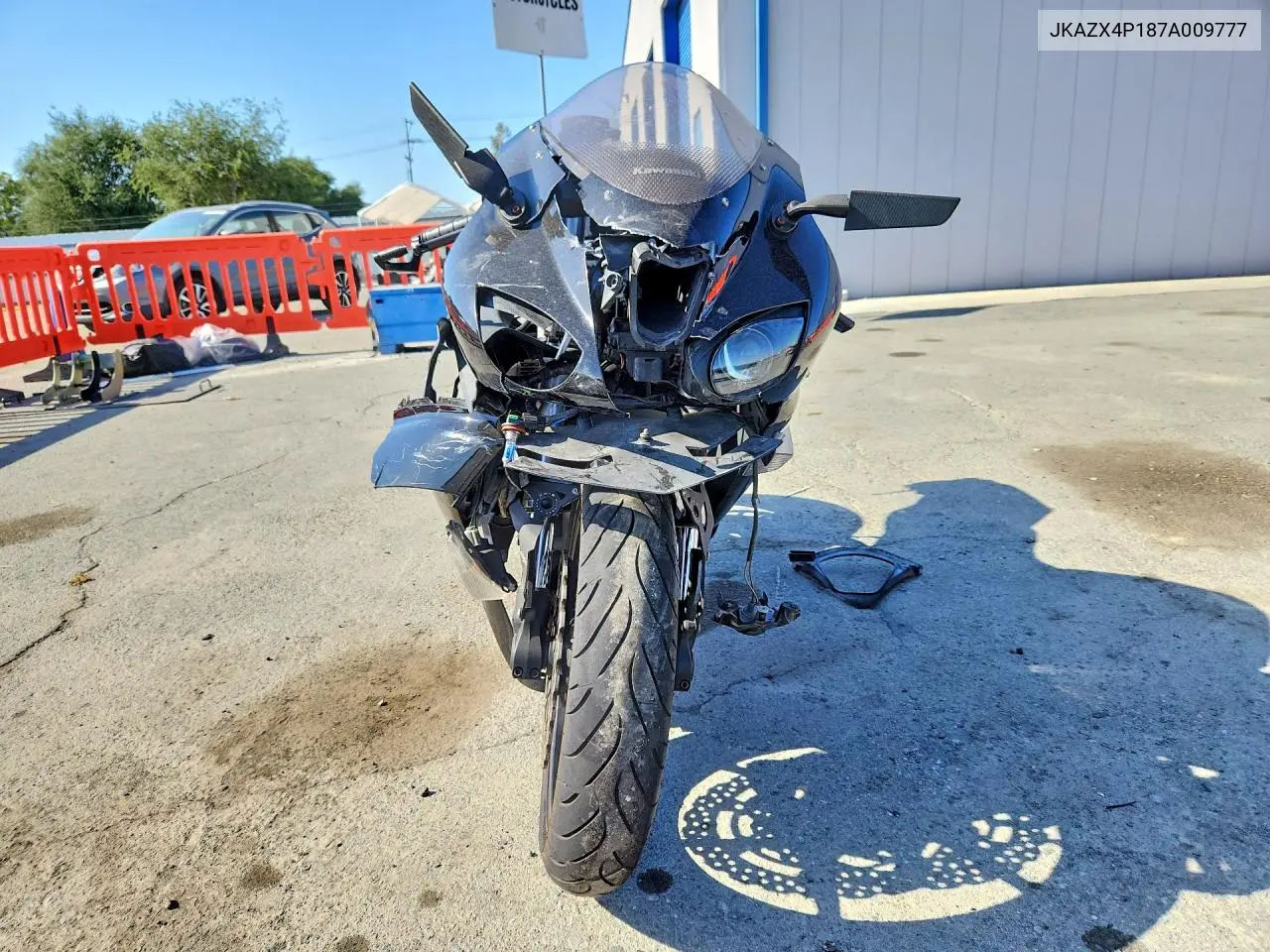 2007 Kawasaki Zx600 P VIN: JKAZX4P187A009777 Lot: 54518936