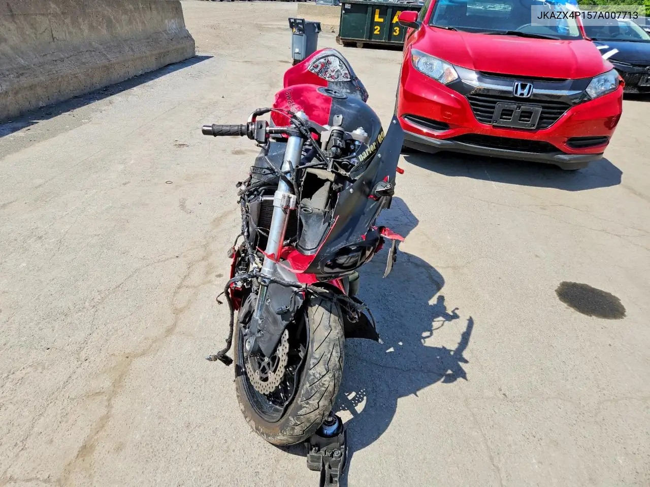 2007 Kawasaki Zx600 P VIN: JKAZX4P157A007713 Lot: 56450166