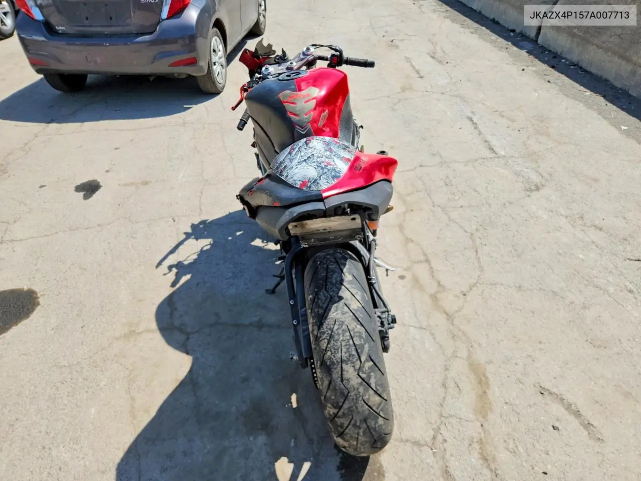 2007 Kawasaki Zx600 P VIN: JKAZX4P157A007713 Lot: 56450166