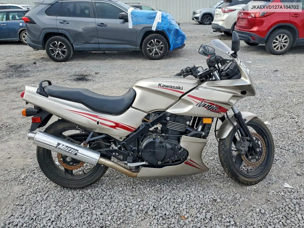 2007 Kawasaki Ex500 D VIN: JKAEXVD127A104702 Lot: 93918905
