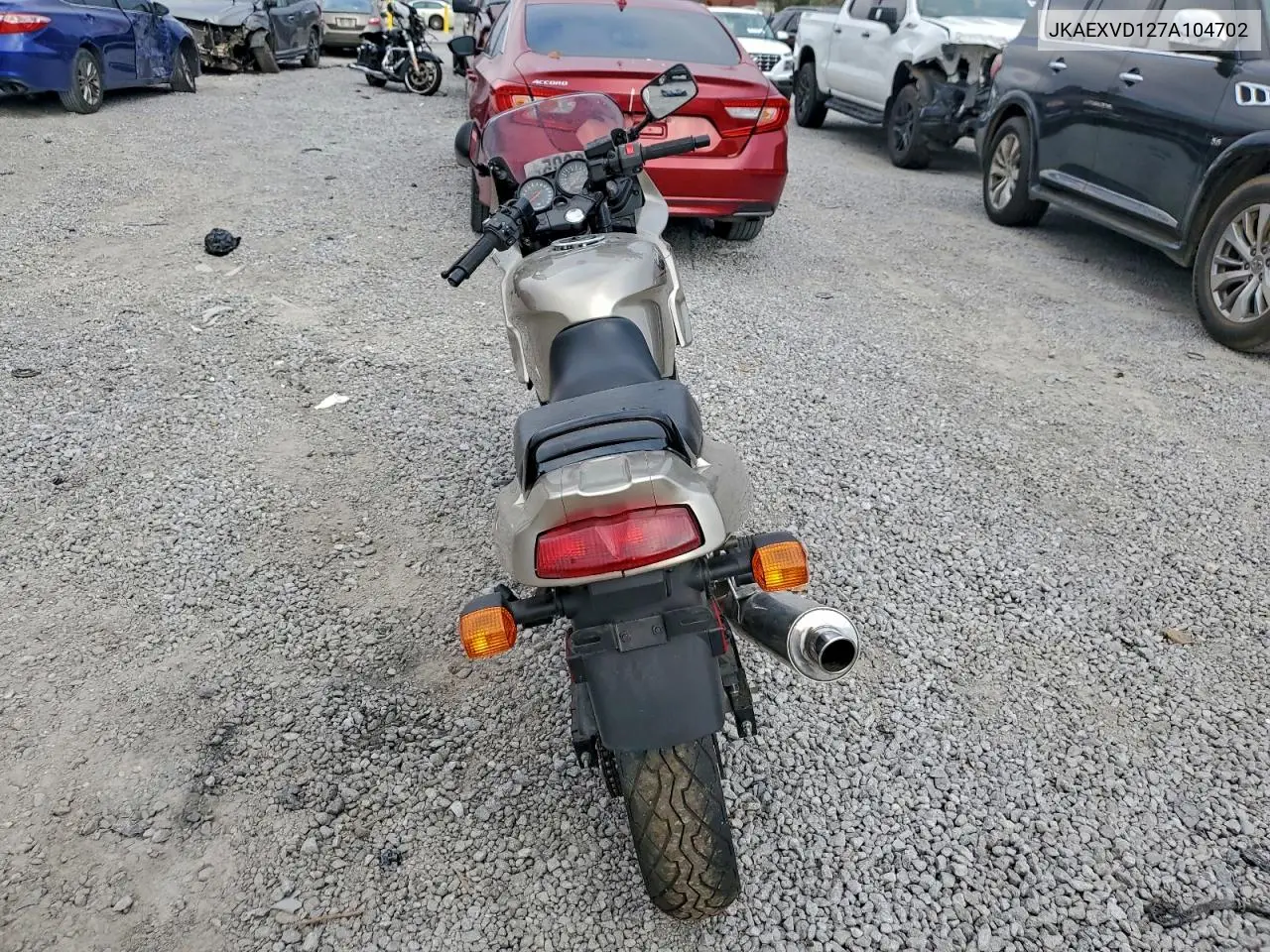 2007 Kawasaki Ex500 D VIN: JKAEXVD127A104702 Lot: 93918905