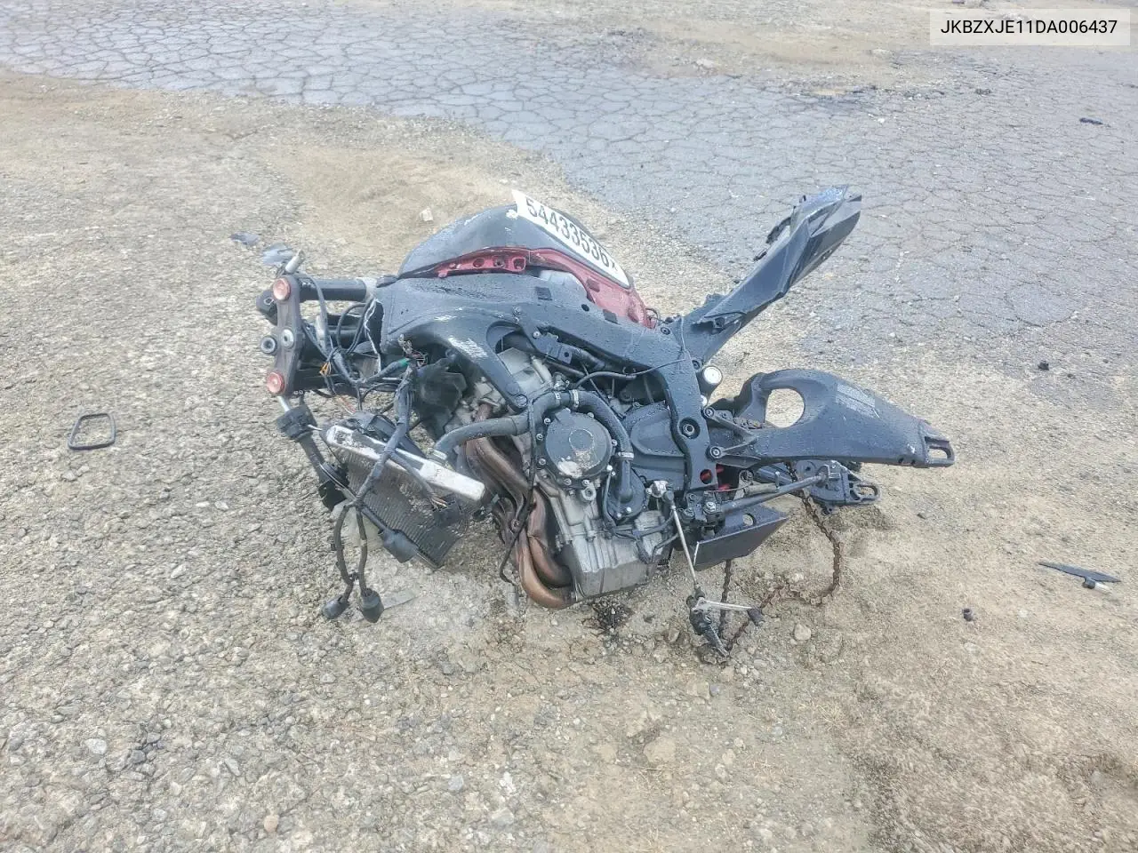 2013 Kawasaki Zx636 E VIN: JKBZXJE11DA006437 Lot: 54433536