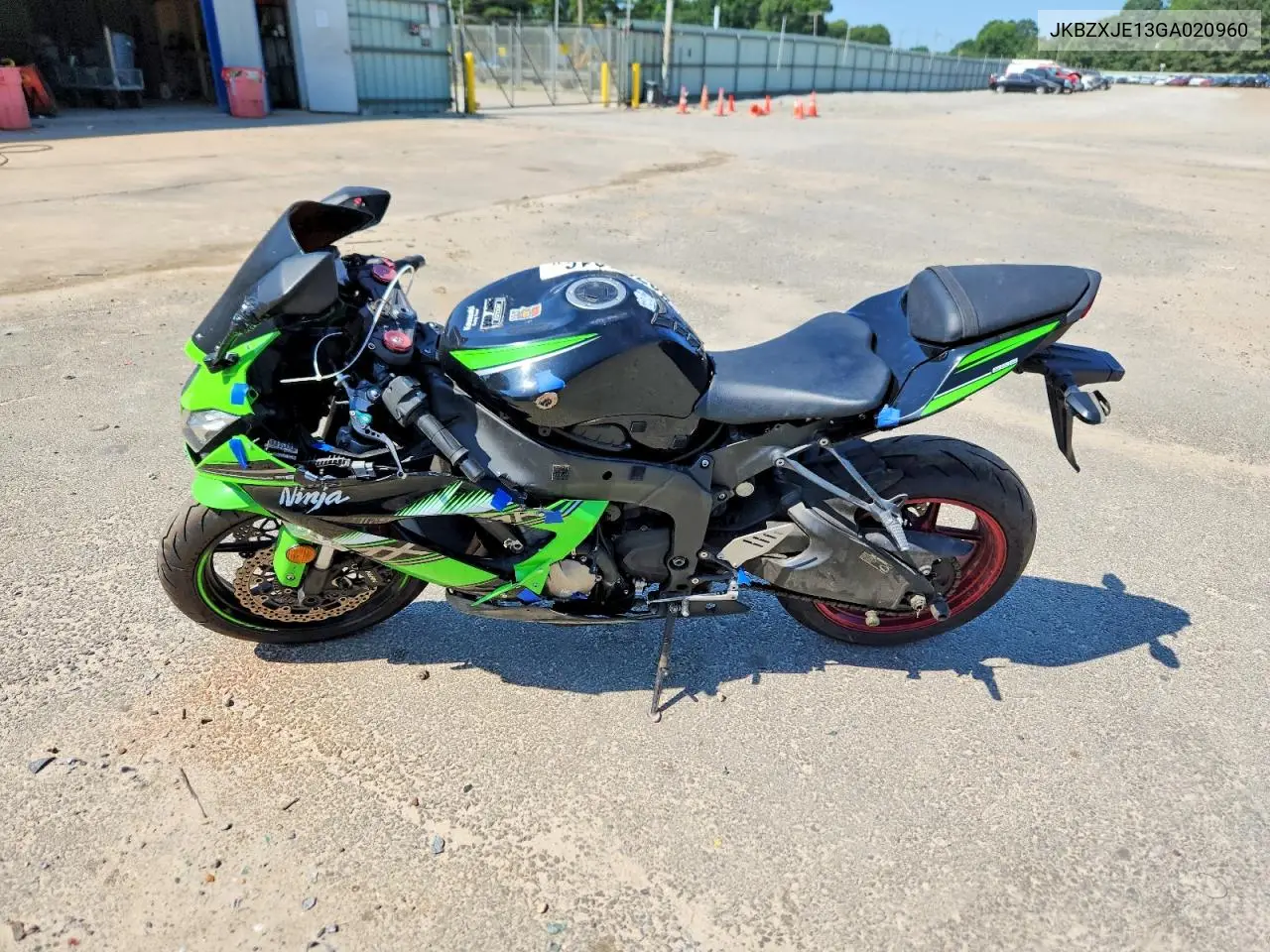 2016 Kawasaki Zx636 E VIN: JKBZXJE13GA020960 Lot: 58760816