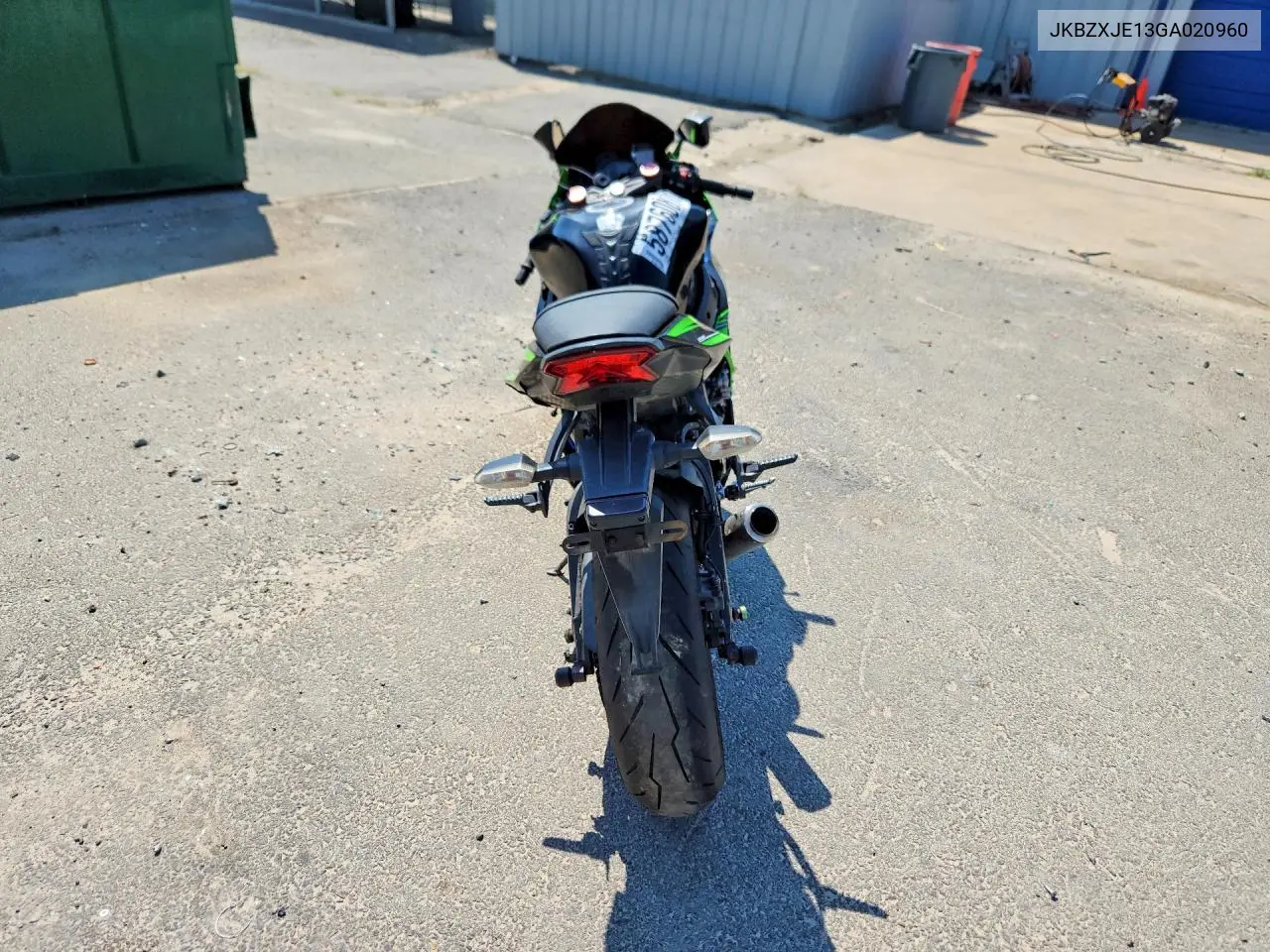 2016 Kawasaki Zx636 E VIN: JKBZXJE13GA020960 Lot: 58760816