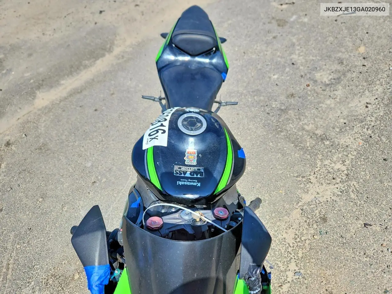 2016 Kawasaki Zx636 E VIN: JKBZXJE13GA020960 Lot: 58760816