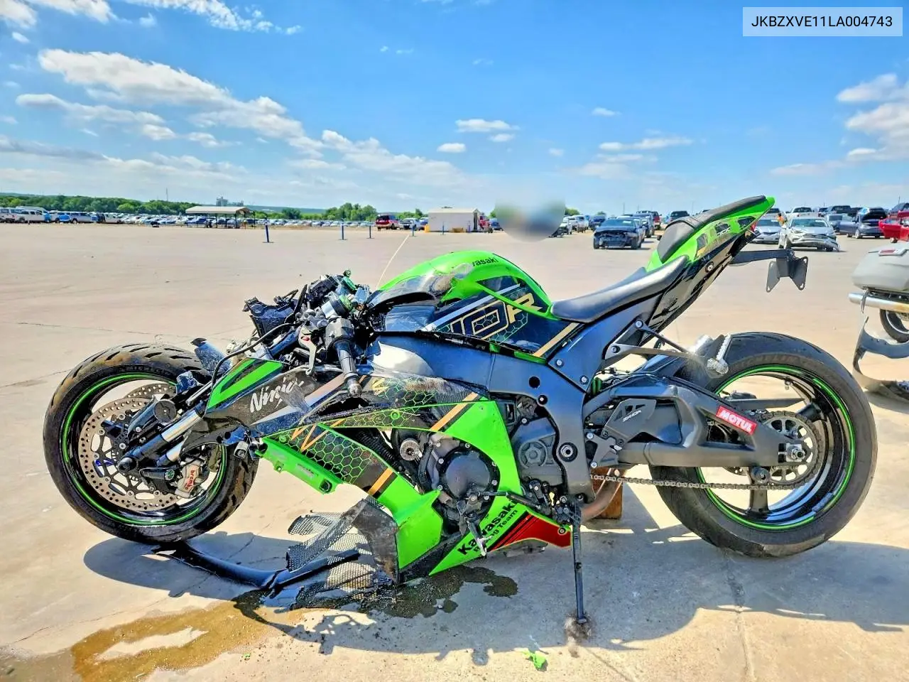 2020 Kawasaki Zx1002 VIN: JKBZXVE11LA004743 Lot: 53840236