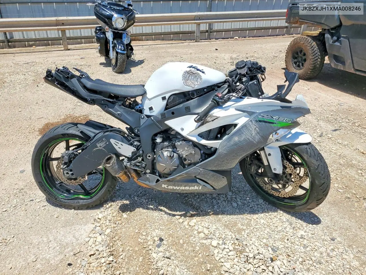 2021 Kawasaki Zx636 K VIN: JKBZXJH1XMA008246 Lot: 60031796