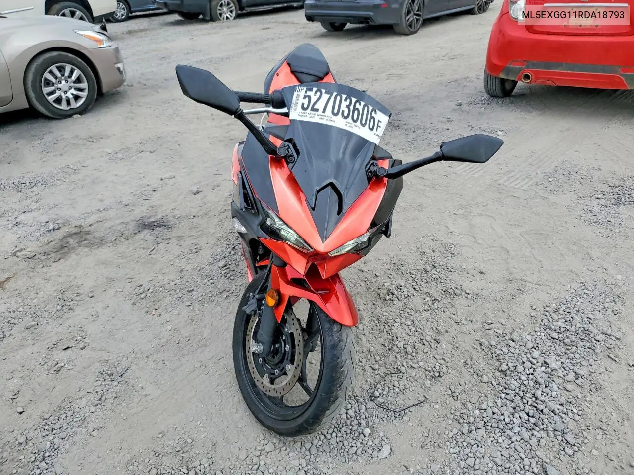 2024 Kawasaki Ex500 VIN: ML5EXGG11RDA18793 Lot: 52703606