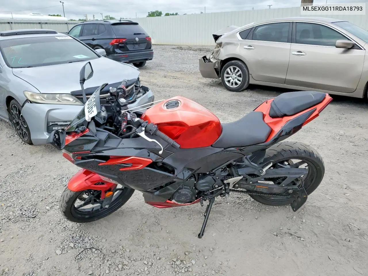 2024 Kawasaki Ex500 VIN: ML5EXGG11RDA18793 Lot: 52703606