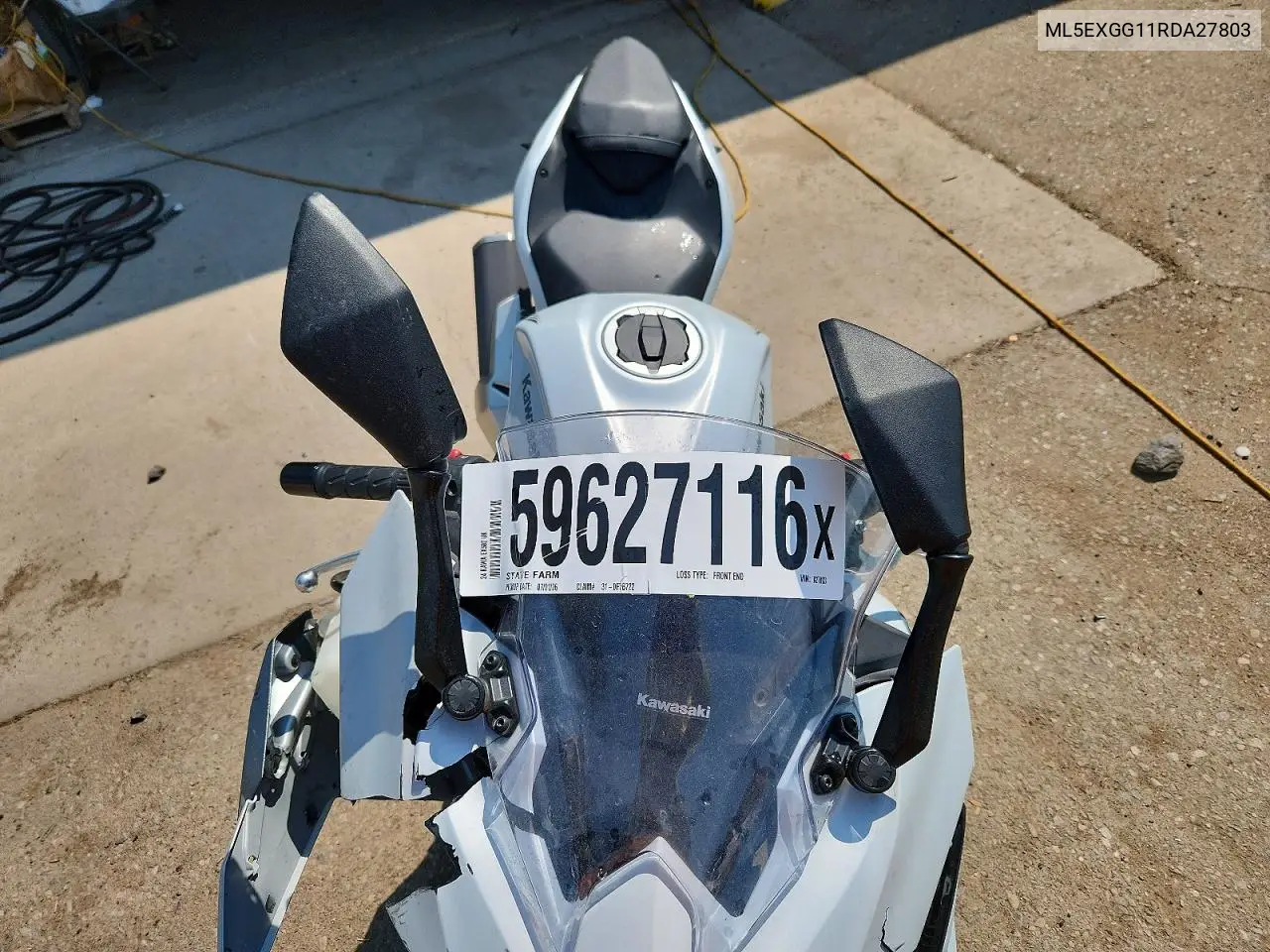 2024 Kawasaki Ex500 VIN: ML5EXGG11RDA27803 Lot: 59627116