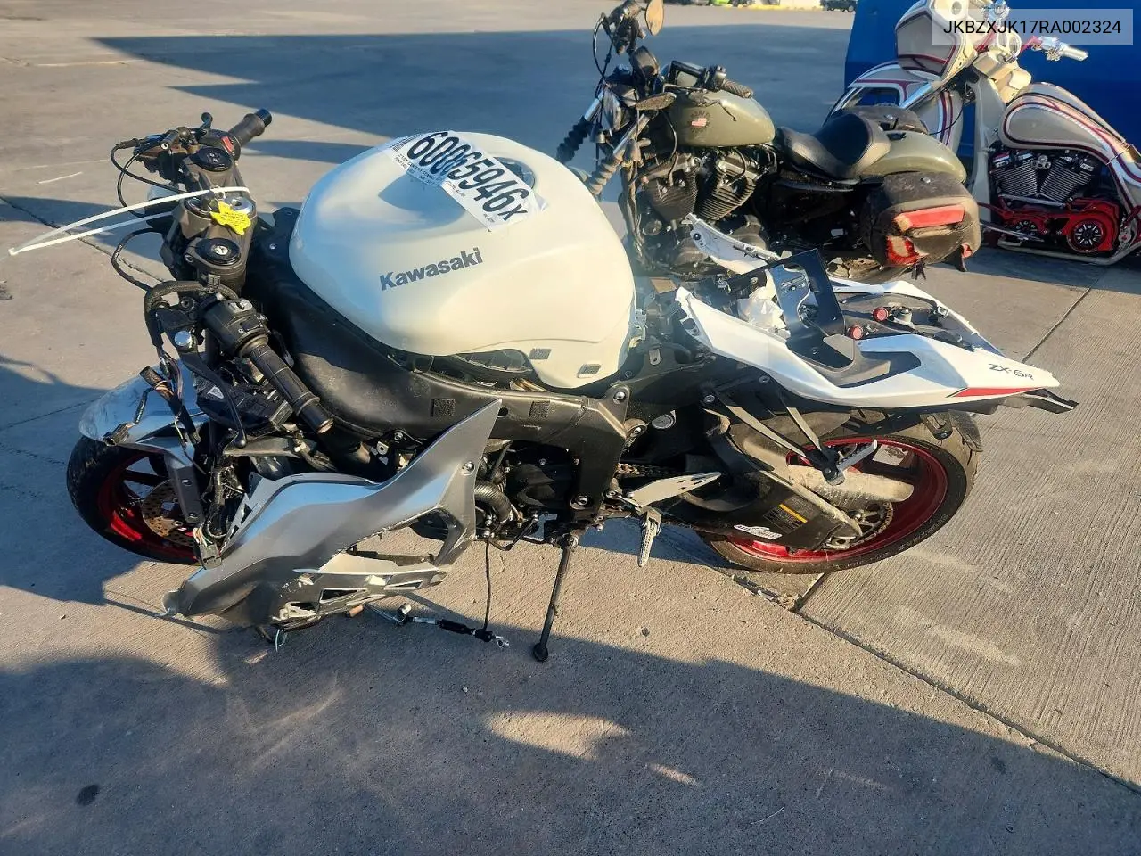 2024 Kawasaki Zx636 K VIN: JKBZXJK17RA002324 Lot: 60065946