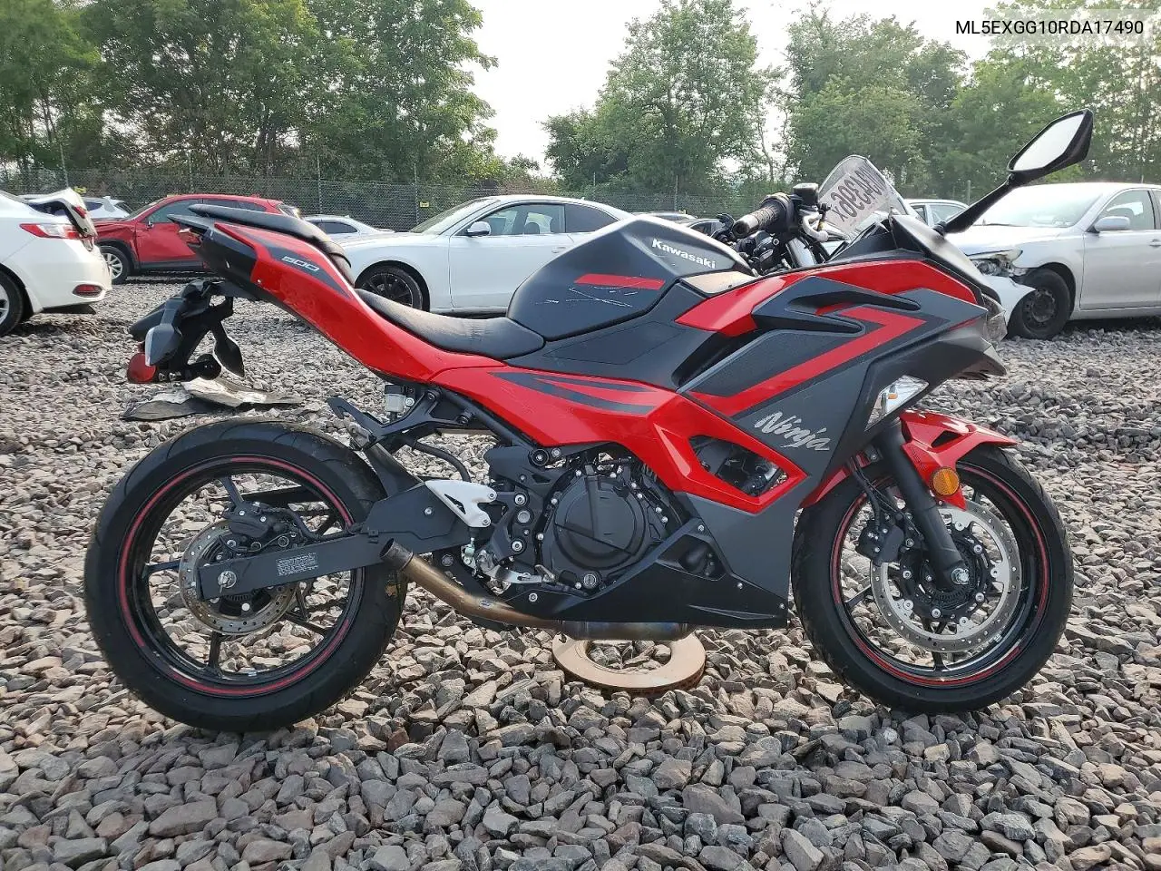 2024 Kawasaki Ex500 VIN: ML5EXGG10RDA17490 Lot: 61034396
