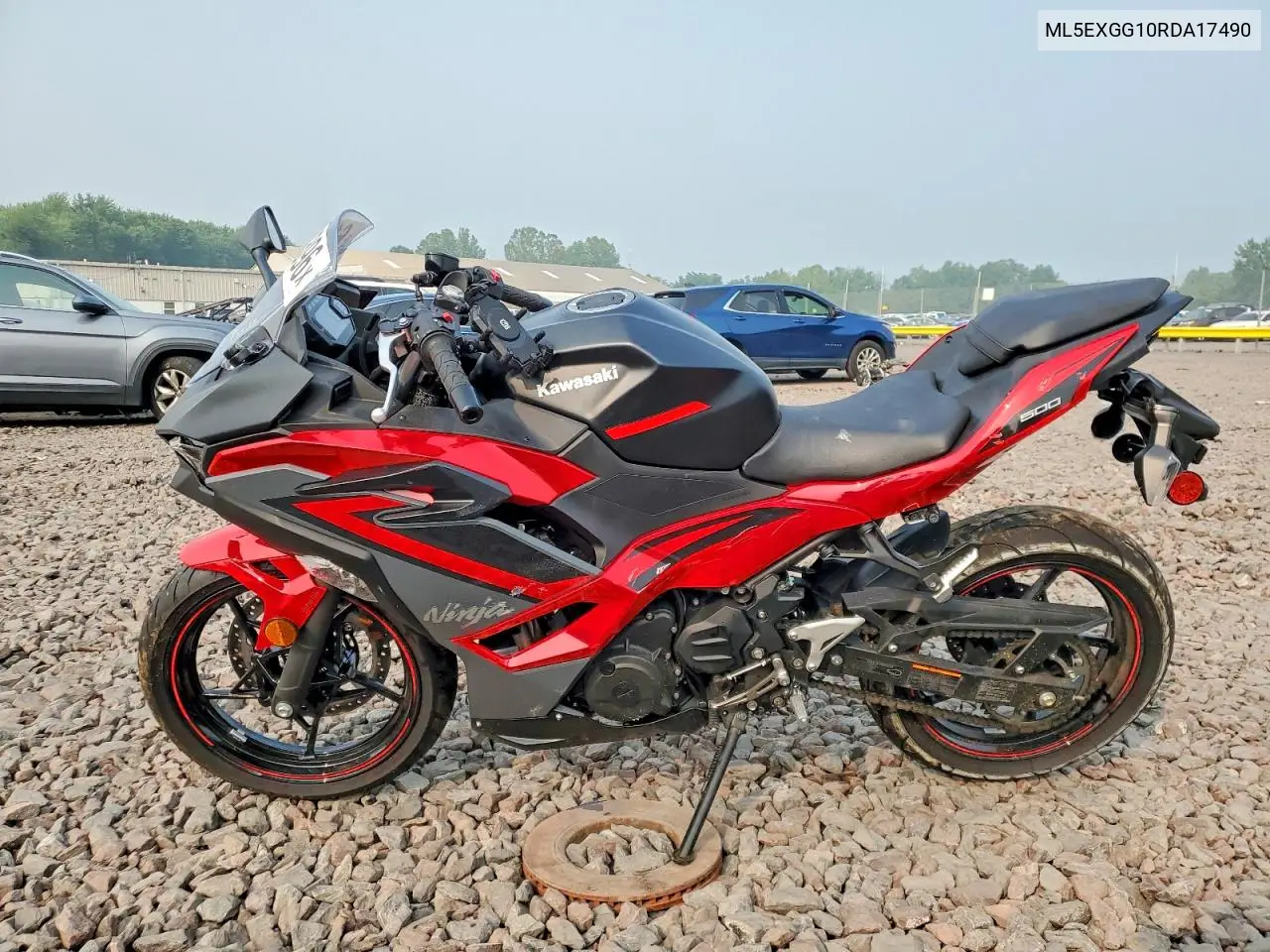2024 Kawasaki Ex500 VIN: ML5EXGG10RDA17490 Lot: 61034396