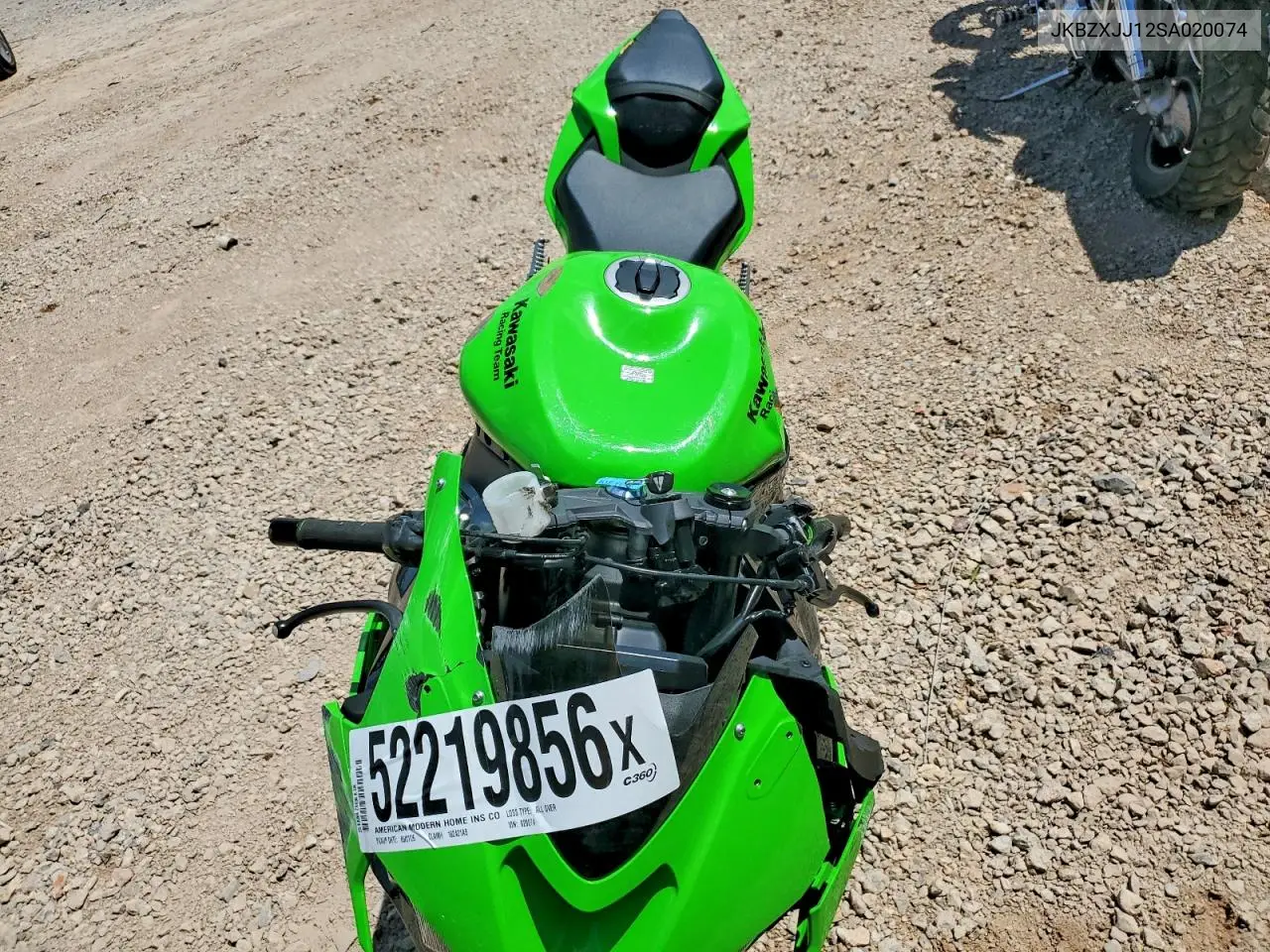 2025 Kawasaki Zx636 K VIN: JKBZXJJ12SA020074 Lot: 52219856