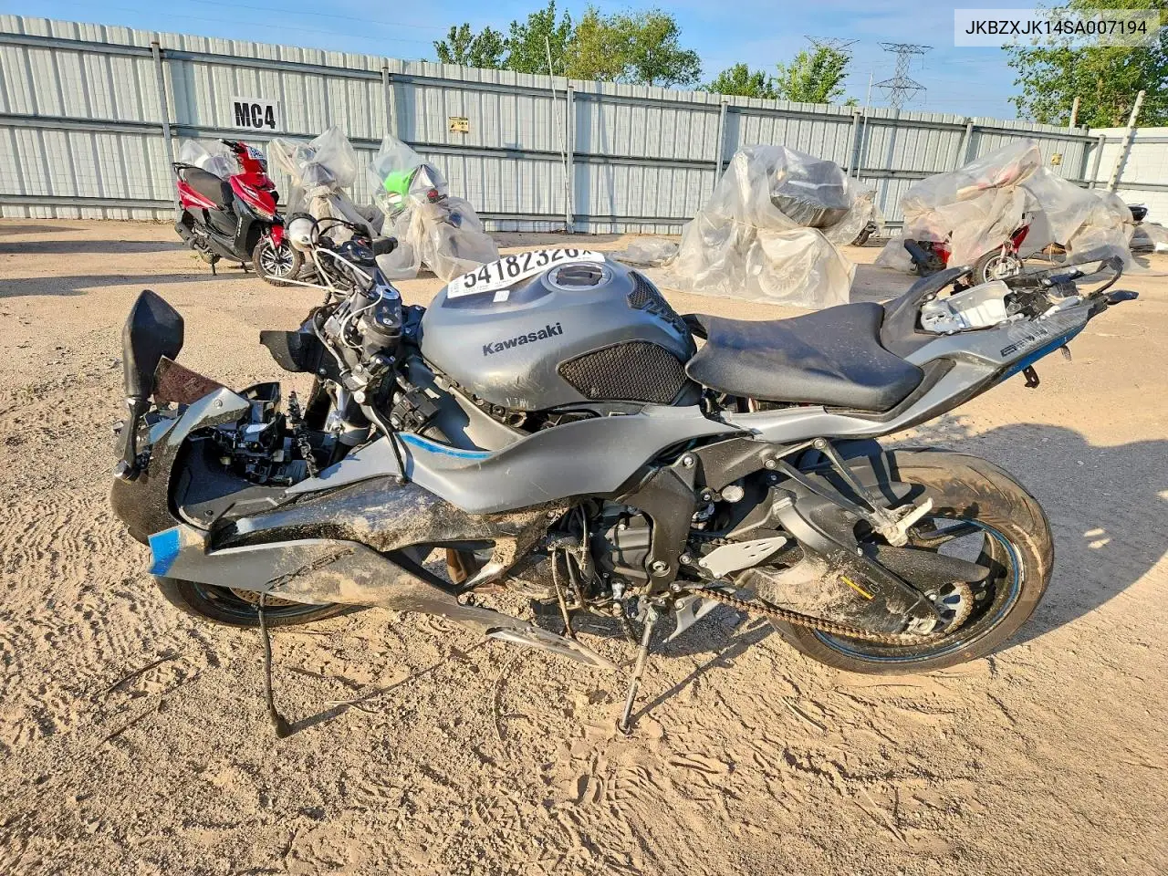 2025 Kawasaki Zx636 K VIN: JKBZXJK14SA007194 Lot: 54182326