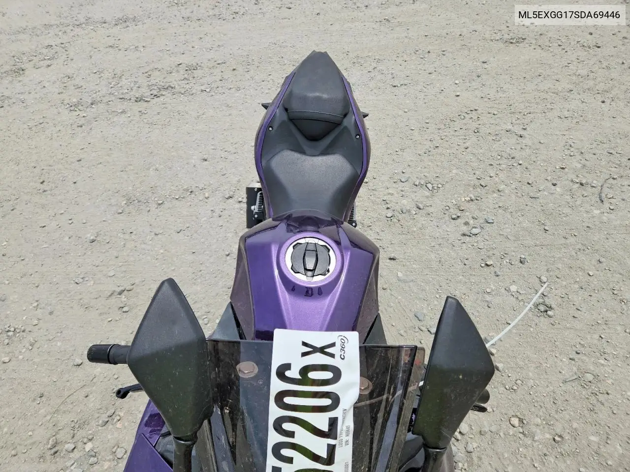2025 Kawasaki Ex500 VIN: ML5EXGG17SDA69446 Lot: 56052206