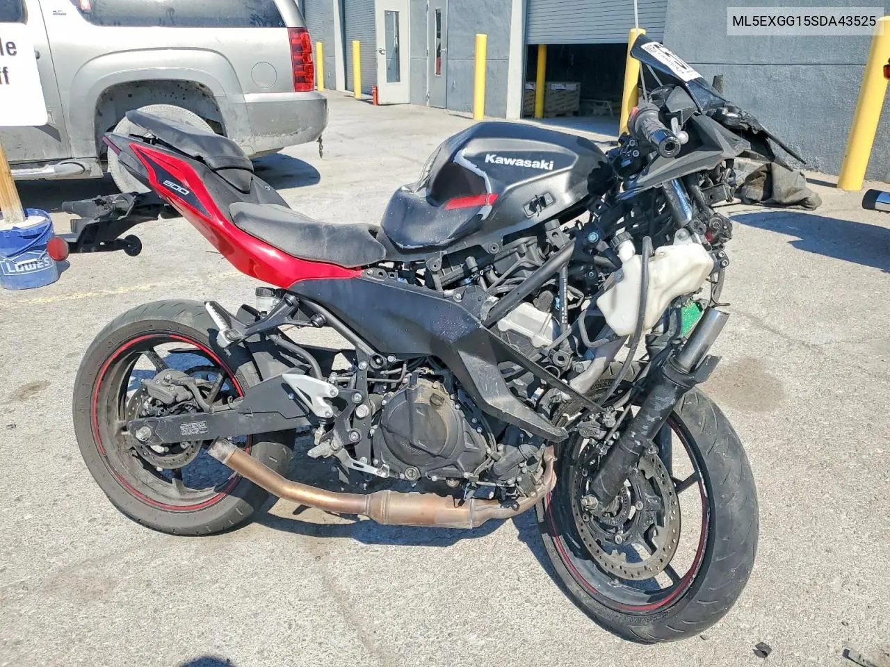 2025 Kawasaki Ex500 VIN: ML5EXGG15SDA43525 Lot: 57592016