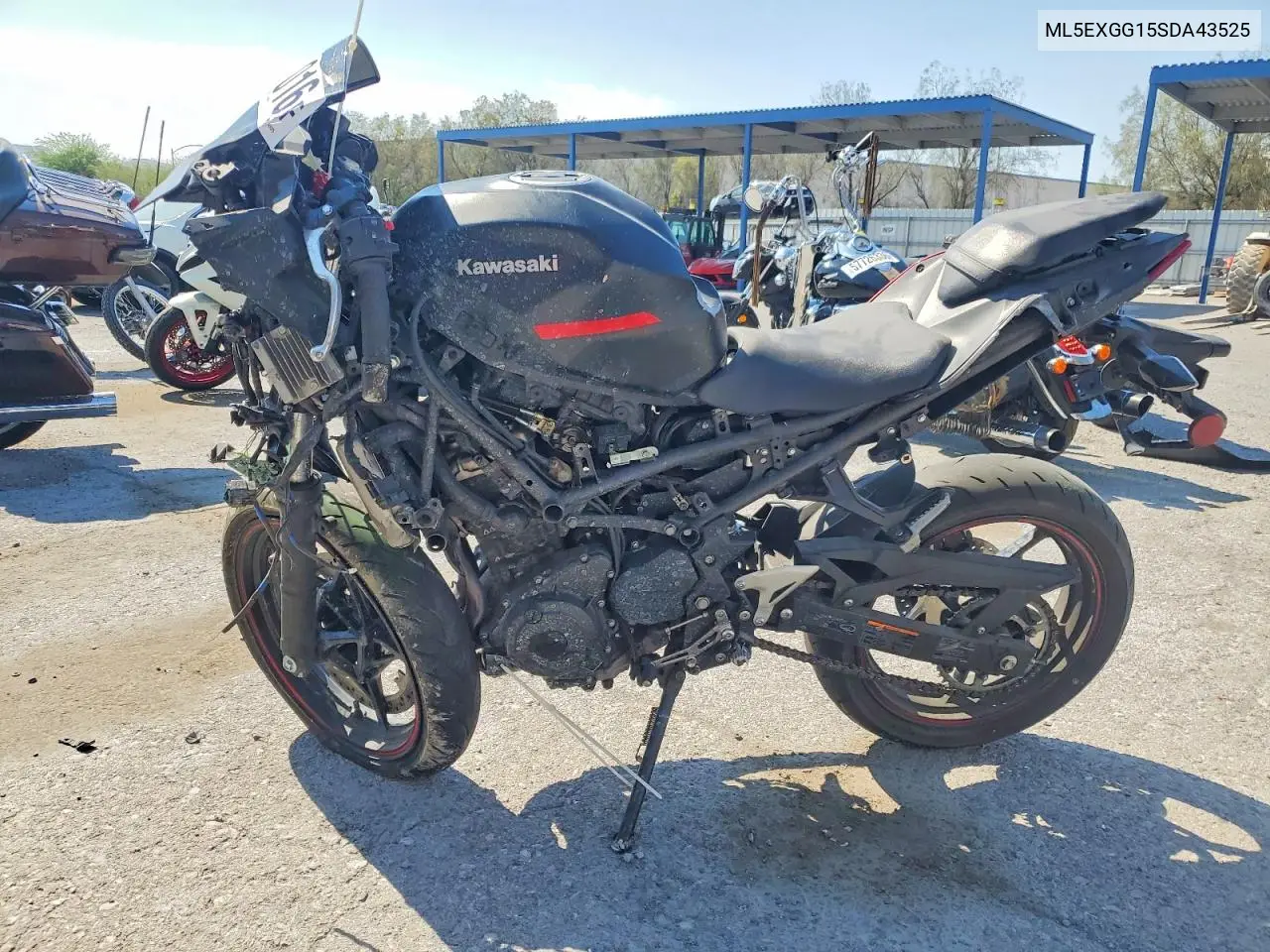 2025 Kawasaki Ex500 VIN: ML5EXGG15SDA43525 Lot: 57592016
