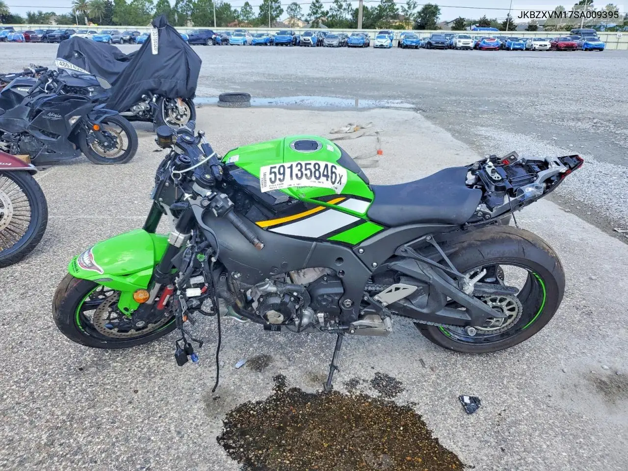 2025 Kawasaki Zx1002 M VIN: JKBZXVM17SA009395 Lot: 59135846