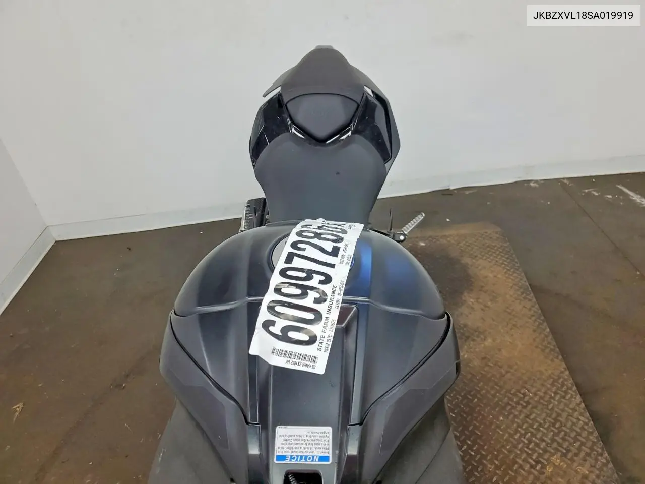 2025 Kawasaki Zx1002 L VIN: JKBZXVL18SA019919 Lot: 60997286