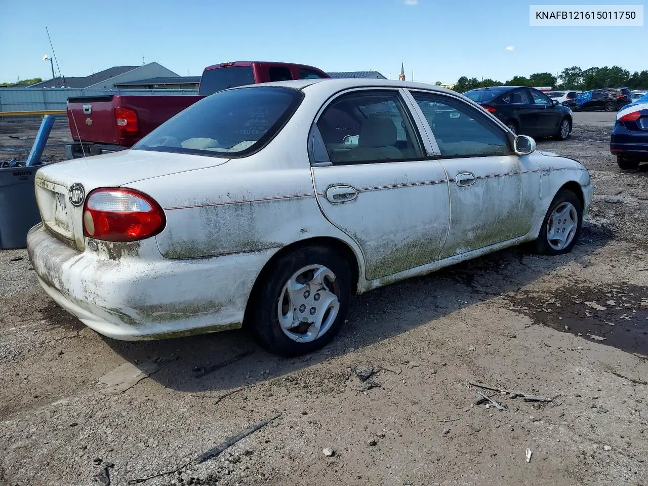 2001 Kia Sephia Base VIN: KNAFB121615011750 Lot: 57586466