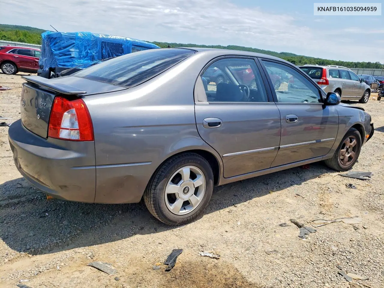 2003 Kia Spectra Gs VIN: KNAFB161035094959 Lot: 55749556