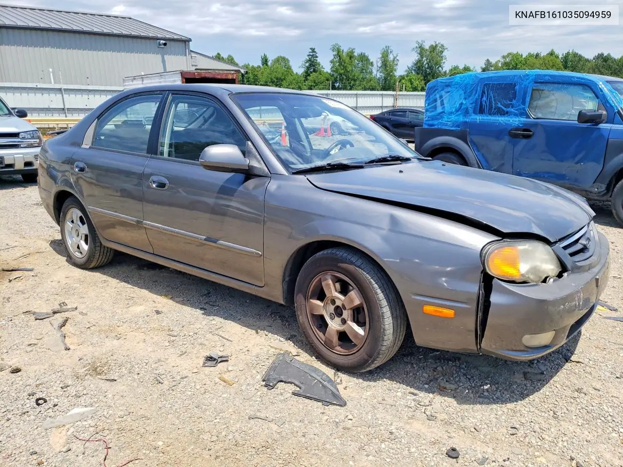 2003 Kia Spectra Gs VIN: KNAFB161035094959 Lot: 55749556