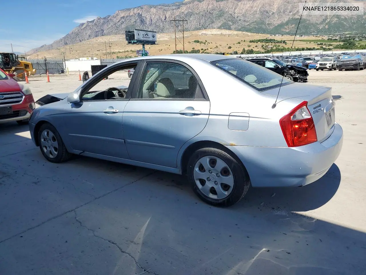 2006 Kia Spectra Lx VIN: KNAFE121865334020 Lot: 57297146