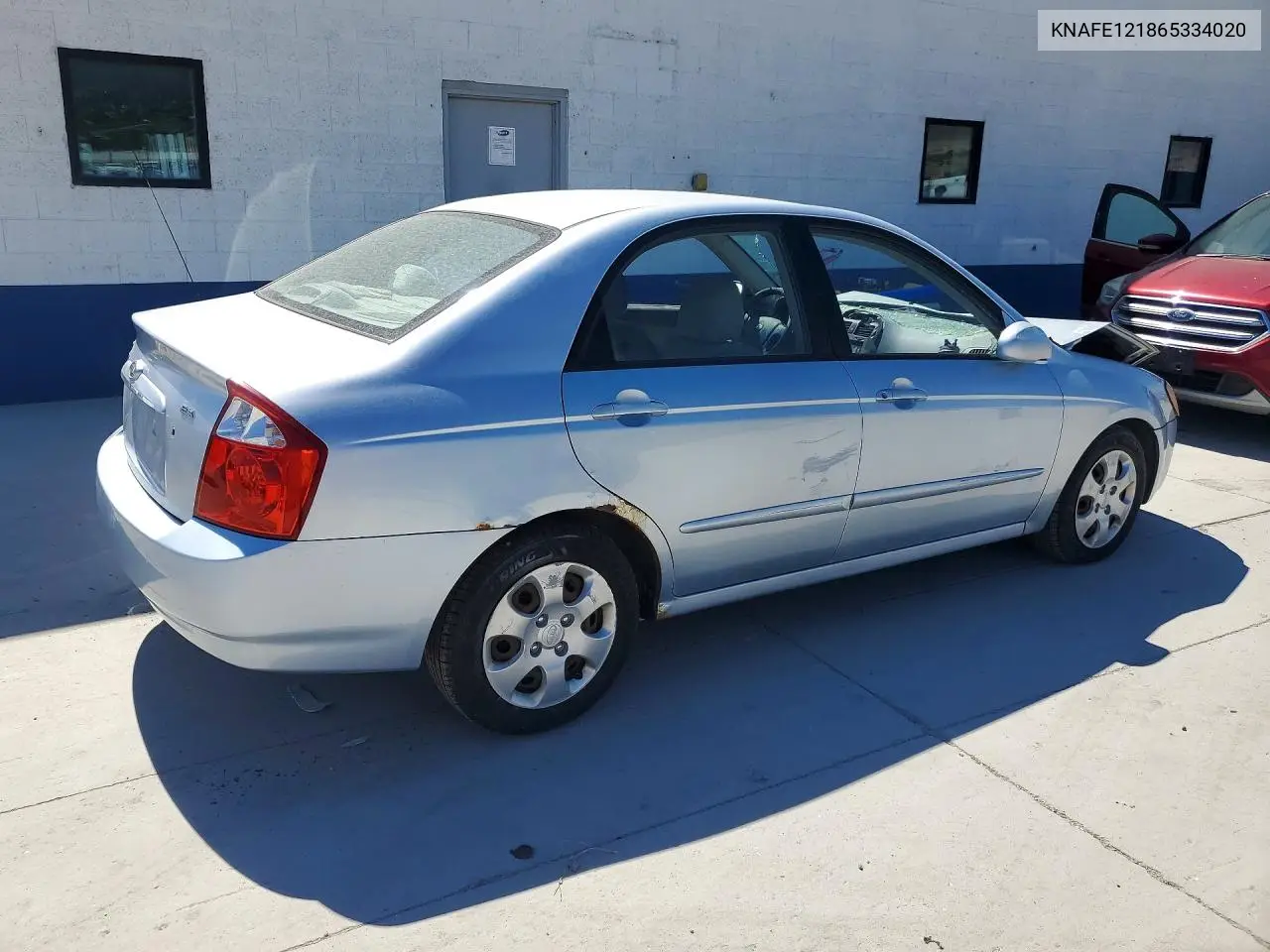 2006 Kia Spectra Lx VIN: KNAFE121865334020 Lot: 57297146