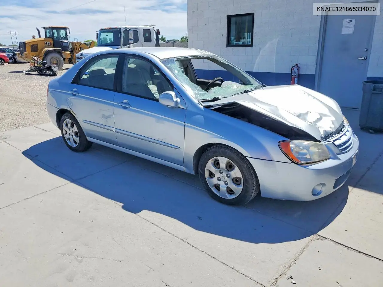 2006 Kia Spectra Lx VIN: KNAFE121865334020 Lot: 57297146