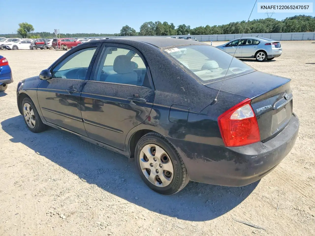 2006 Kia Spectra Ex VIN: KNAFE122065247057 Lot: 58656506