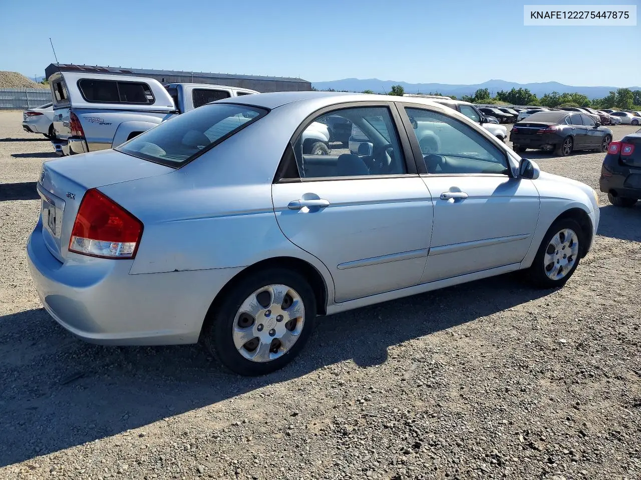 2007 Kia Spectra Lx VIN: KNAFE122275447875 Lot: 53211476