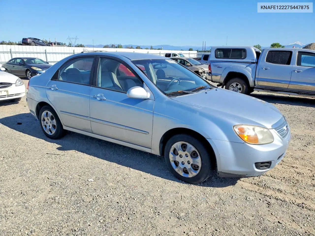 2007 Kia Spectra Lx VIN: KNAFE122275447875 Lot: 53211476