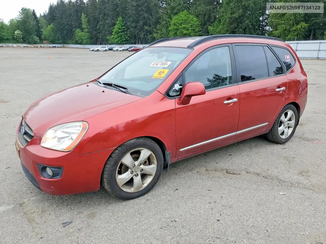 2008 Kia Rondo Lx VIN: KNAFG526987134123 Lot: 52427666