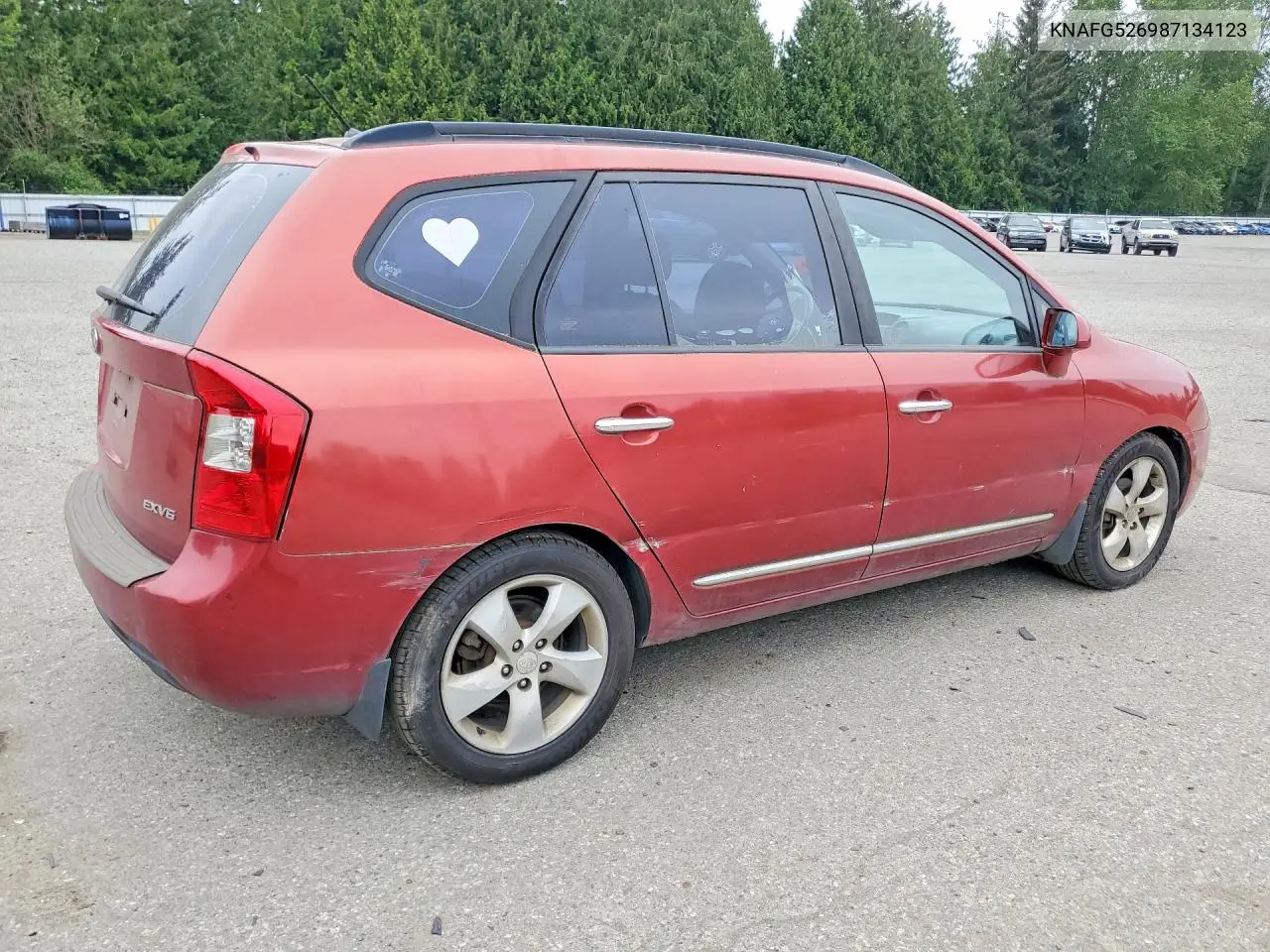 2008 Kia Rondo Lx VIN: KNAFG526987134123 Lot: 52427666
