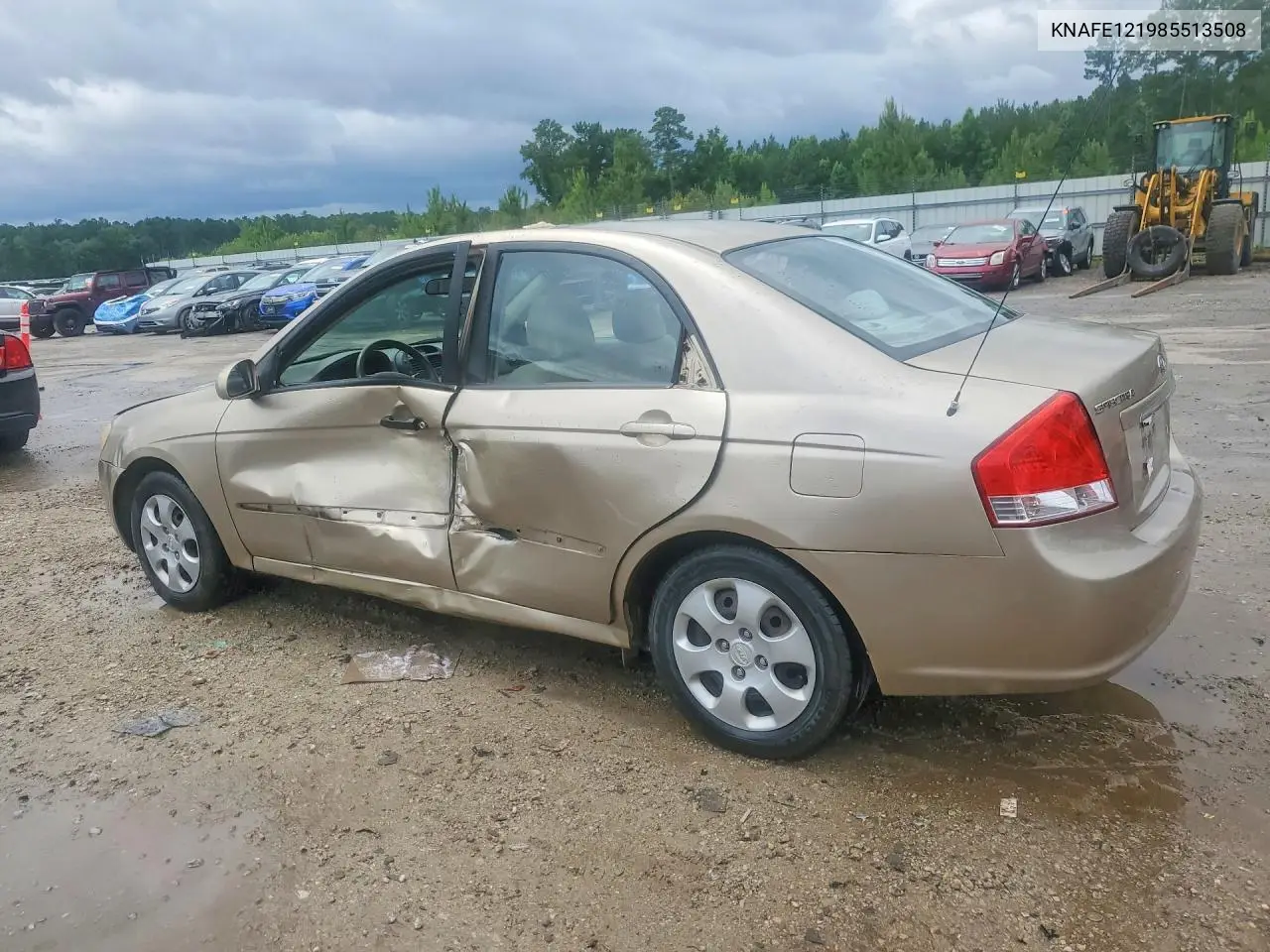 2008 Kia Spectra Lx VIN: KNAFE121985513508 Lot: 57050816