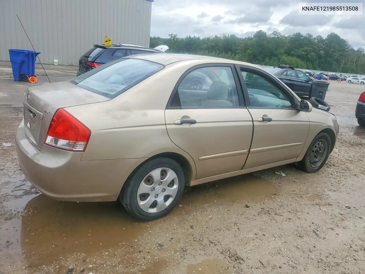 2008 Kia Spectra Lx VIN: KNAFE121985513508 Lot: 57050816