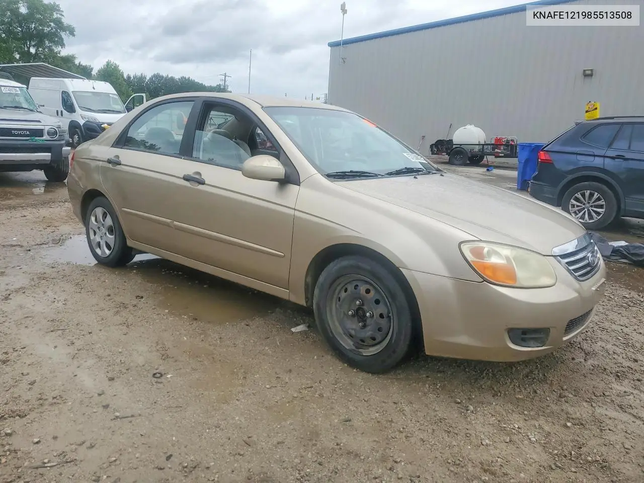 2008 Kia Spectra Lx VIN: KNAFE121985513508 Lot: 57050816